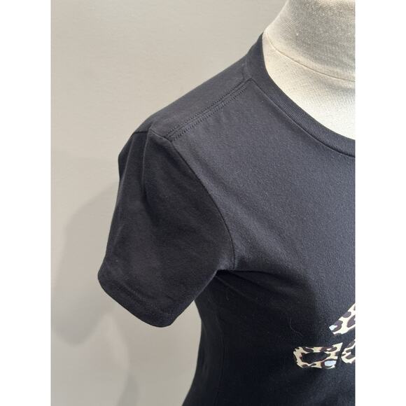 Adidas Amplifier Leopard Logo Black T-Shirt Women’s XS - Picture 7 of 10